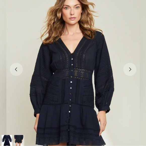 Veronica Beard Addilyn Mini Dress Color INK Size 2 New With Tags! - Picture 4 of 9